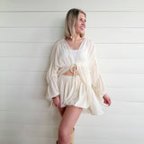 Daydreamer Bubble Shorts In Cream - Infinity Raine