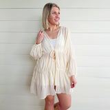 Daydreamer Cover Up Duster In Cream - Infinity Raine