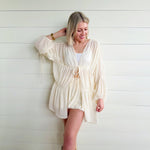 Daydreamer Cover Up Duster In Cream - Infinity Raine
