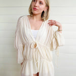 Daydreamer Cover Up Duster In Cream - Infinity Raine