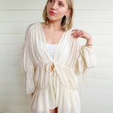 Daydreamer Cover Up Duster In Cream - Infinity Raine