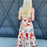De Vave Dresses Printed Boho Maxi Dress In Multi