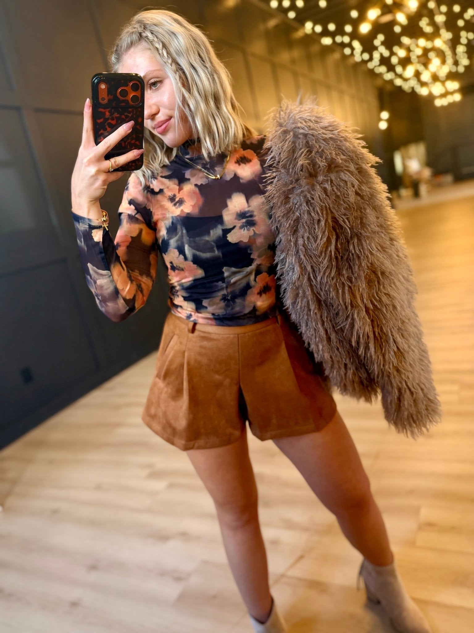 Garden Grit Knit Top In Black Multi - Infinity Raine