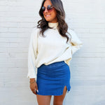 Denim Skort In Medium - Infinity Raine