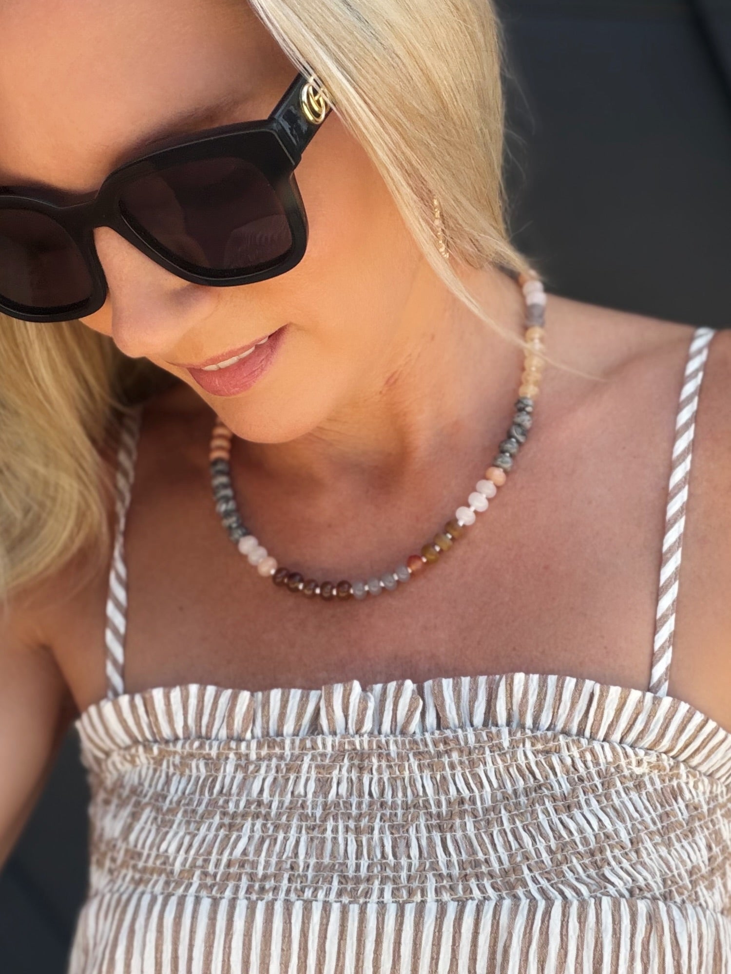 Desert Dawn Beaded Necklace - Infinity Raine