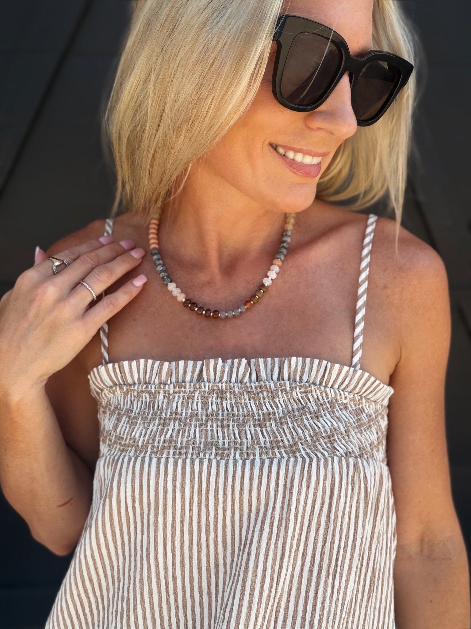 Desert Dawn Beaded Necklace - Infinity Raine