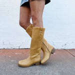 Dirty Laundry Yurie Boots In Smooth Camel - Infinity Raine