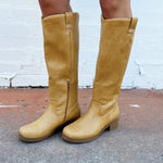 Dirty Laundry Yurie Boots In Smooth Camel - Infinity Raine