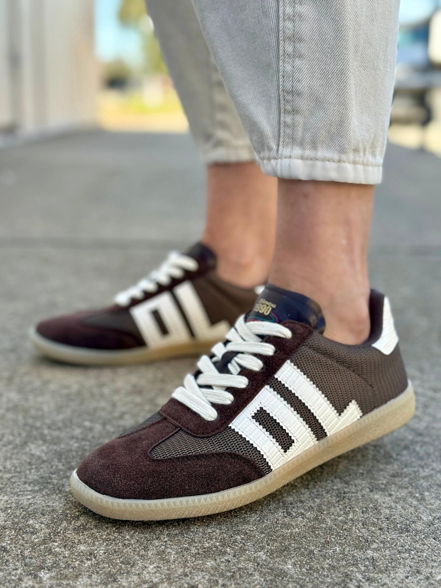 Dirty Laundry Trackstar Mesh Sneaker In Milky Brown - Infinity Raine