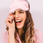 Lemon Lavender Five More Minutes Silky Satin Eye Mask & Scrunchie Set - Infinity Raine