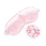 Lemon Lavender Five More Minutes Silky Satin Eye Mask & Scrunchie Set - Infinity Raine