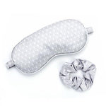 Lemon Lavender Five More Minutes Silky Satin Eye Mask & Scrunchie Set - Infinity Raine