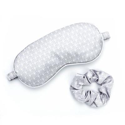 Lemon Lavender Five More Minutes Silky Satin Eye Mask & Scrunchie Set - Infinity Raine