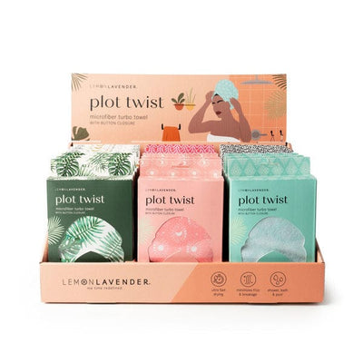 Lemon Lavender Plot Twist Turbo Towel-Varients - Infinity Raine