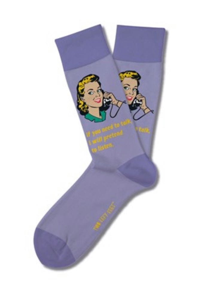 Two Left Feet Retro Remix Sock Collection - Infinity Raine