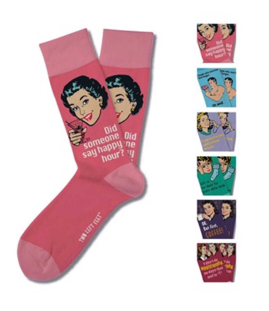 Two Left Feet Retro Remix Sock Collection - Infinity Raine