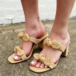 Dolce Vita Hope Heels In Raffia - Infinity Raine
