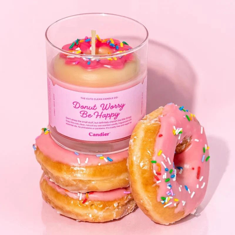 Donut Worry Be Happy Candle - Infinity Raine