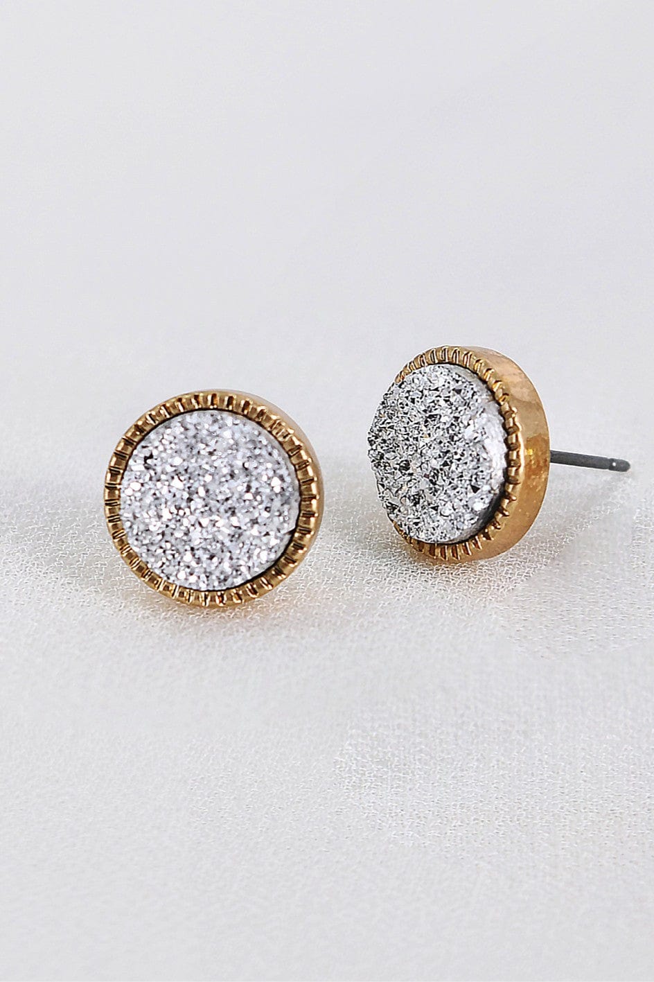 Druzy Stud Earrings - Infinity Raine
