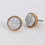 Druzy Stud Earrings - Infinity Raine