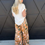 Dune Deco Drawstring Wide Leg Pants In Blushed Stone - Infinity Raine