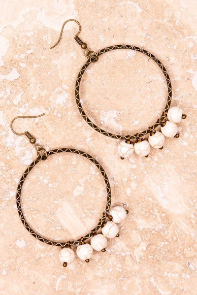 Rosetta Earrings-White - Infinity Raine