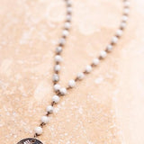 Pearl White Lariat Necklace - Infinity Raine