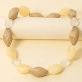 Irregular Chunky Marble Resin Beads Necklace - Infinity Raine
