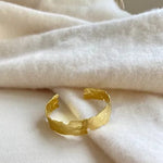 Easton Elle Thin Cuff Bracelet In Gold - Infinity Raine
