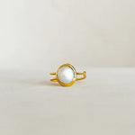 Easton Elle Single Pearl Ring In Gold - Infinity Raine