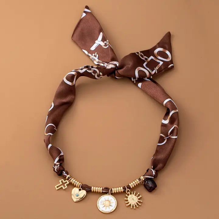 Charm Necklace-Sun Heart Cross Tort - Infinity Raine