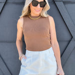 Pleated Shorts In White - Infinity Raine