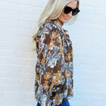 ee:some Tops - Blouses Floral Blouse In Mocha Bloom