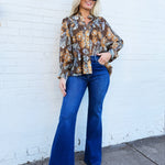 ee:some Tops - Blouses Floral Blouse In Mocha Bloom