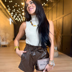 Ember Shorts In Brown - Infinity Raine