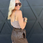 Ember Shorts In Brown - Infinity Raine