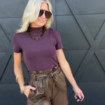 Ember Shorts In Brown - Infinity Raine