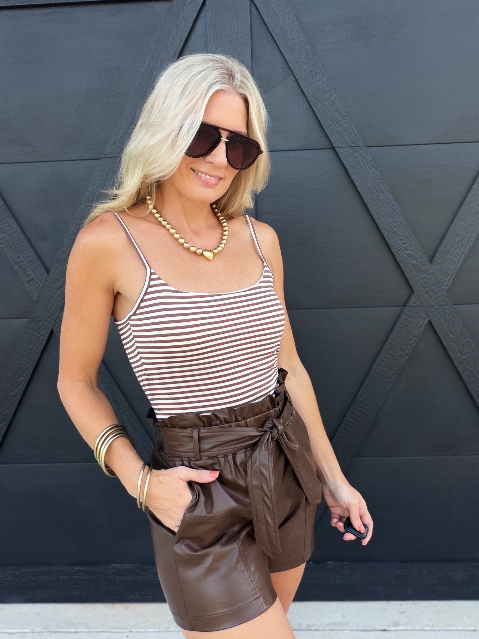 Ember Shorts In Brown - Infinity Raine