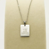 You Are Loved Pendant Necklace - Infinity Raine