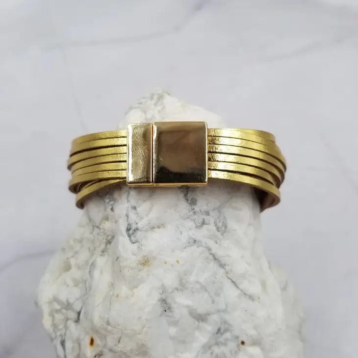 Magnetic Snap Bracelet-Gold - Infinity Raine