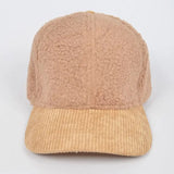 Faux Fur Corduroy Mixed Hat-Multi - Infinity Raine