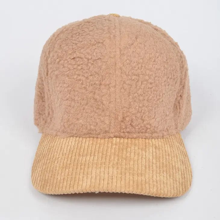 Faux Fur Corduroy Mixed Hat-Multi - Infinity Raine