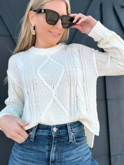 FAIRE sweater Adela Sweater-White