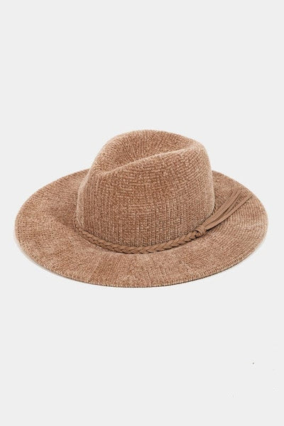 Soft Corduroy Cowboy Hat-Brown - Infinity Raine