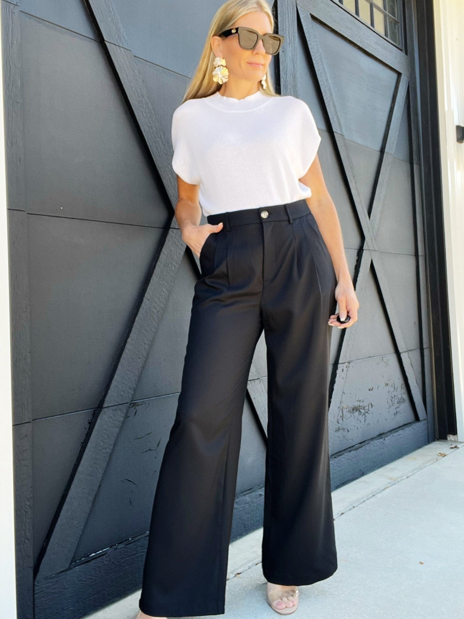 Fashion Forward Straight Leg Pants In Black - Infinity Raine