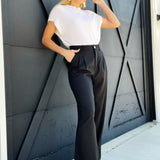 Fashion Forward Straight Leg Pants In Black - Infinity Raine