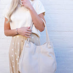 Faux Leather Rope Bag In Bone - Infinity Raine