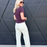 Floral Print Stretch Pants - Infinity Raine