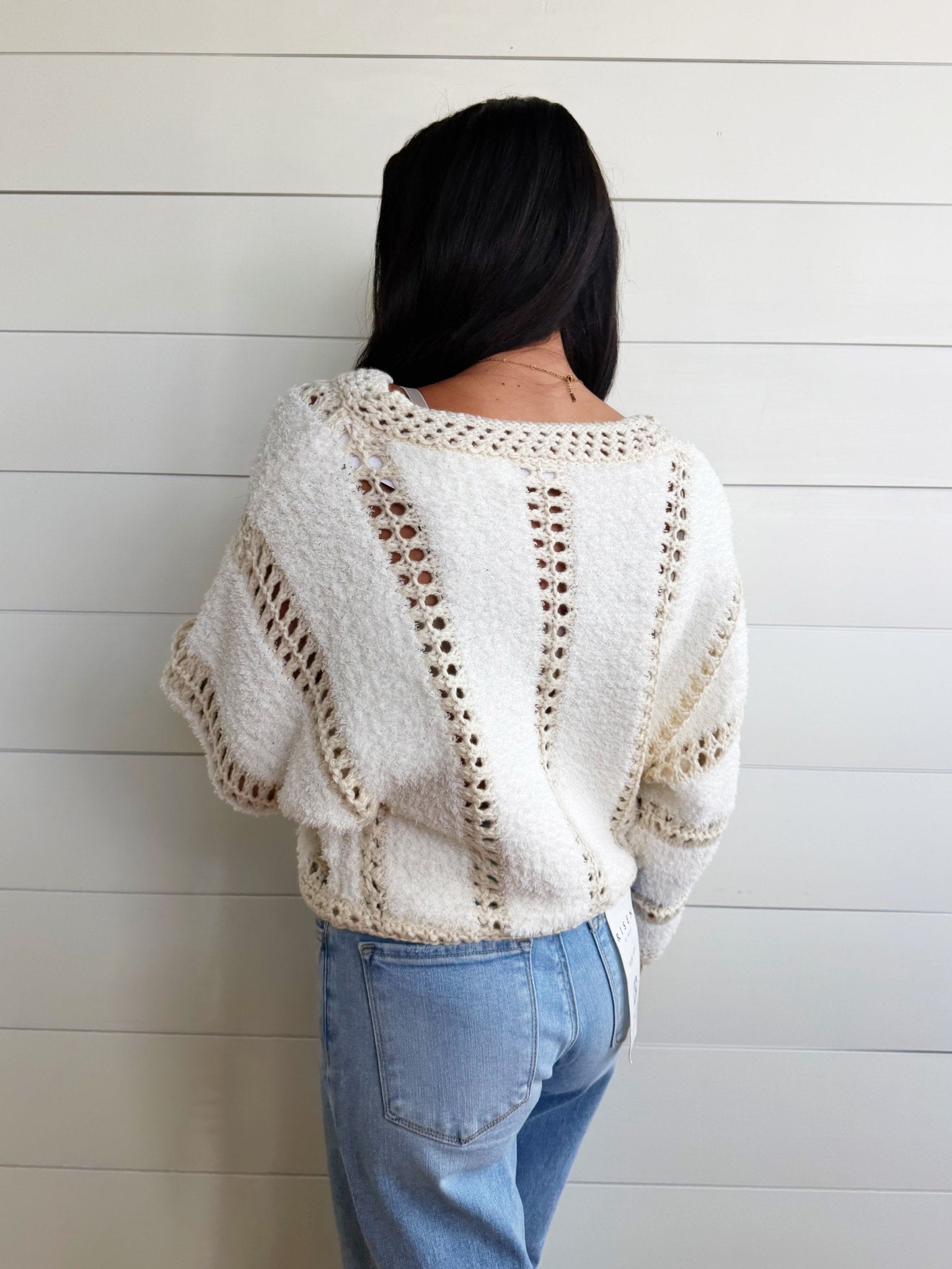 Fluffy Clouds Zip Sweater In Ivory Cream - Infinity Raine