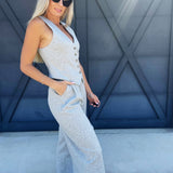 Knit Pants In Heather Grey - Infinity Raine